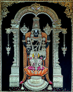 Buy Venkateshwara : Tanjore Painting by Sanjay Tandekar