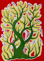 Buy Verdant Allure:Gond Painting by Venkat Shyam