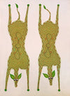 Buy Verdant Deers in Harmony Bhil Painting by Geeta Bariya