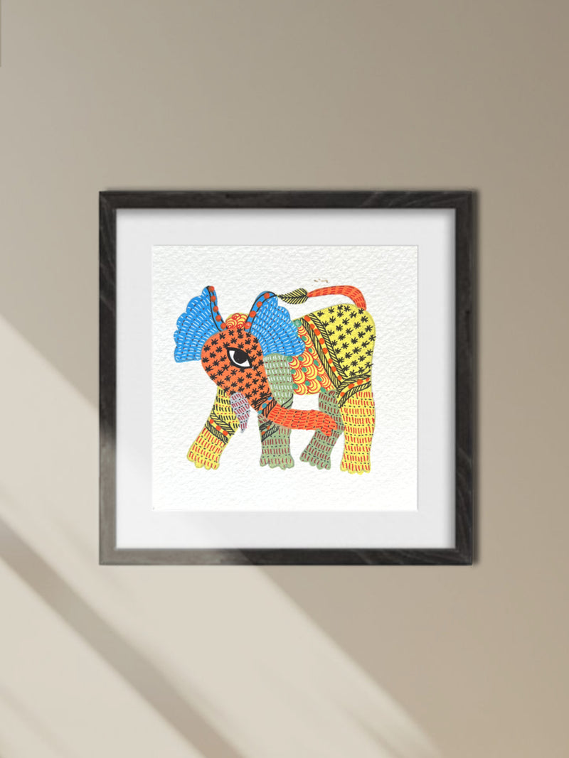 Shop Adorned elephant In Gond by Kailash Pradhan