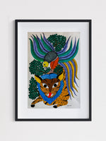 Tiger Gond Handmade Art for Sale