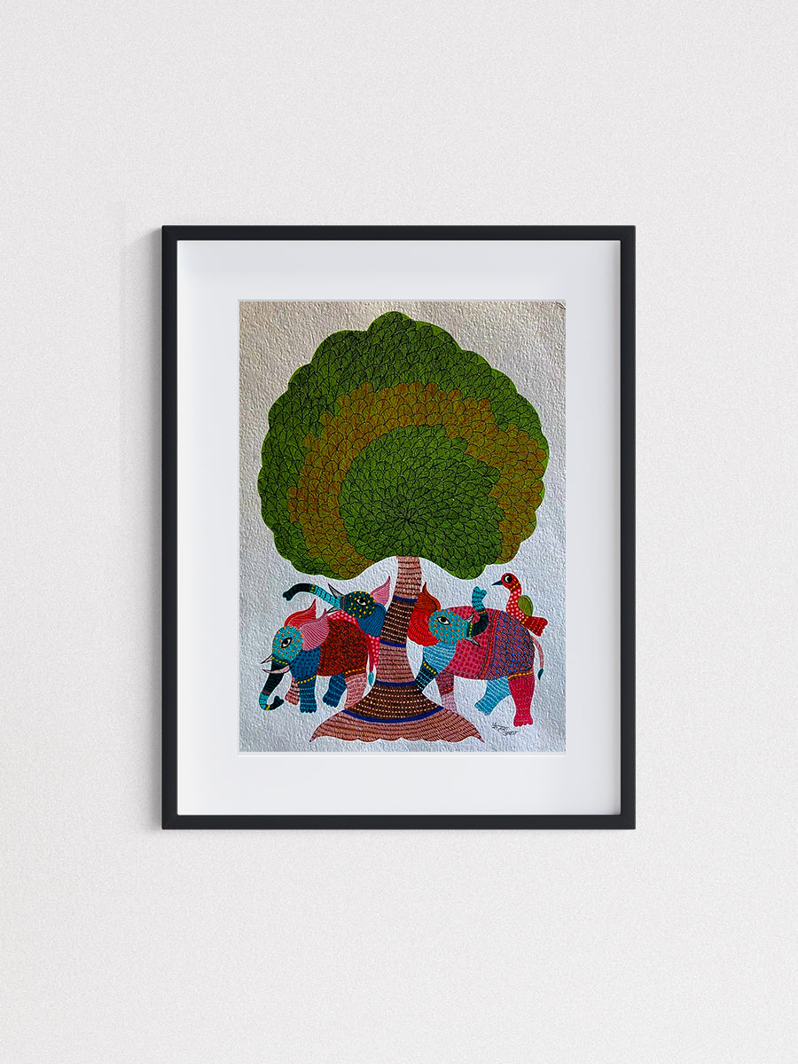 Elephant Gond Artwork for Sale