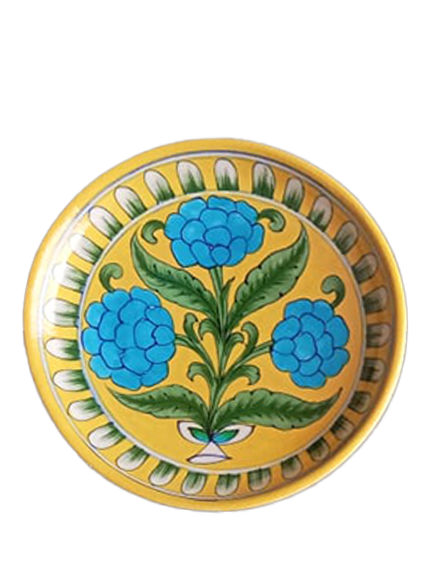 Order Online Vikram Singh Kharol's Blue Pottery Plates at memeraki.com