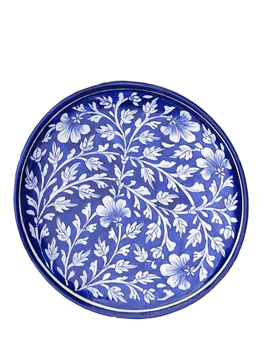 Shop for Blue Pottery Plates / artwork from jaipur,rajasthan