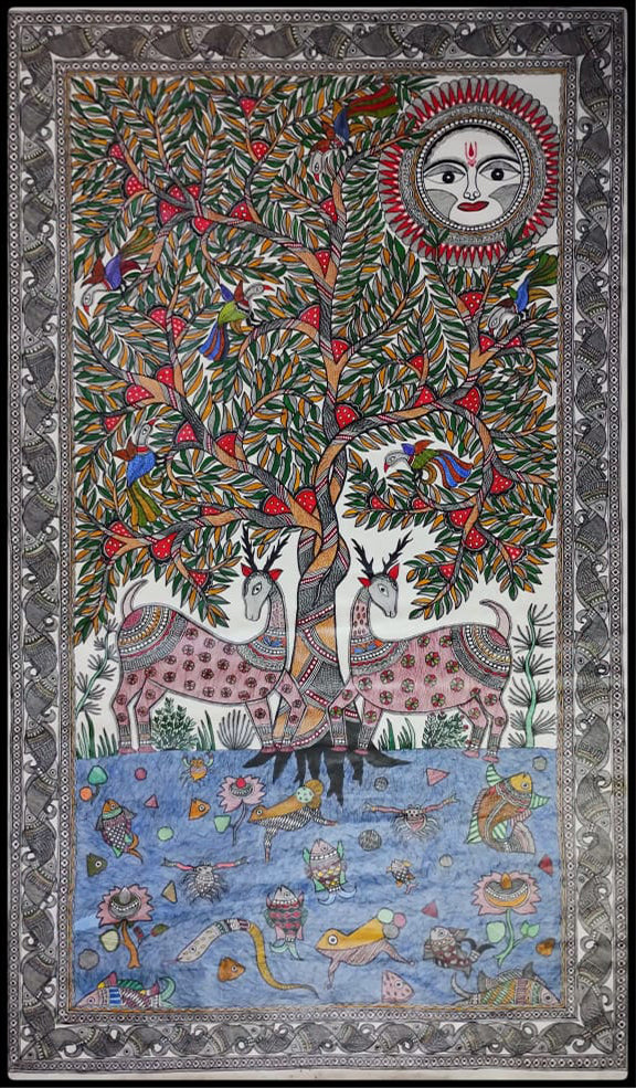 buy Exploring Madhubani, the Living Canvas of Nature, by Ambika Devi