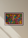 Vivid imagery of birds: Santhal-Tribal Pattachitra by Manoranjan Chitrakar