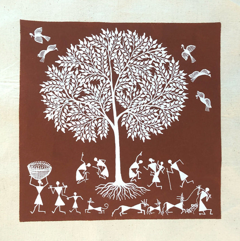 Buy Warli Community, Warli Art by Dilip Bahotha