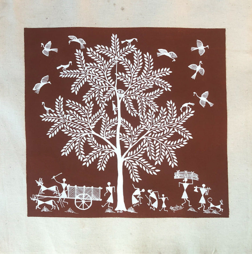 Warli Ecosystem, Warli Art by Dilip Bahotha