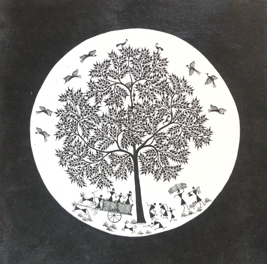 Warli Ecosystem, Warli Art by Dilip Bahotha