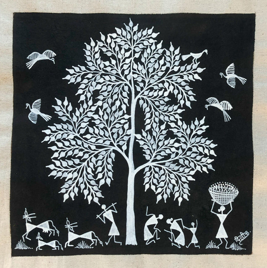 Warli Ecosystem, Warli Art by Dilip Bahotha