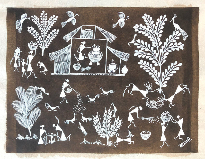 Warli Way of Life, Warli Art by Dilip Bahotha