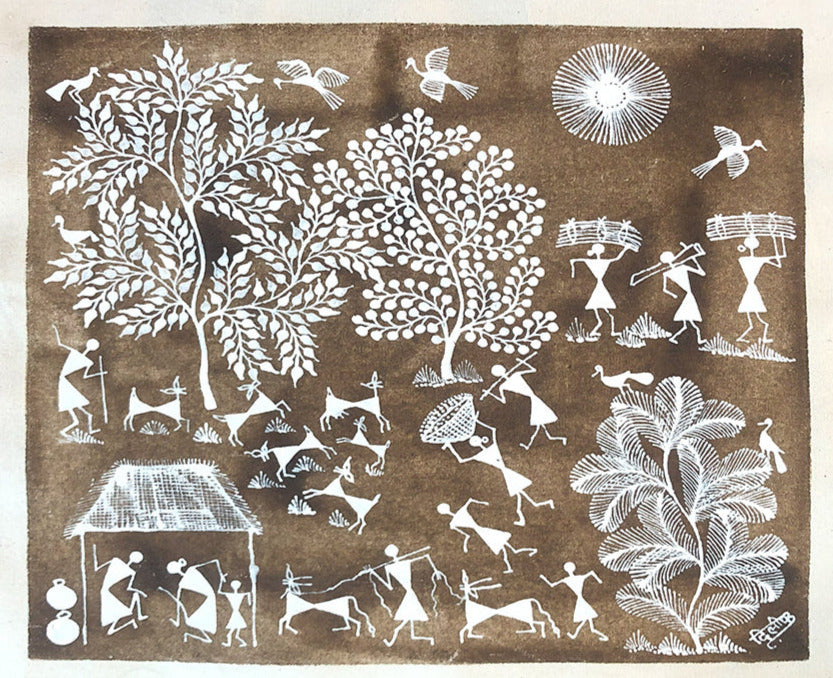 Warli Way of Life, Warli Art by Dilip Bahotha