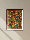 Buy Wedding celebration scene: Santhal-Tribal Pattachitra by Manoranjan Chitrakar