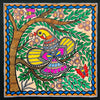 Buy Whimsical whispers - Beauties of Madhubani, Madhubani Painting by Ambika Devi