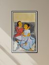 Whispers of Affection: A Kalighat Portrait by Uttam Chitrakar\