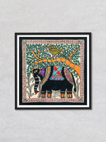 Whispers of Grove, Harmonious Madhubani Art