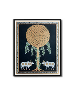 Cow under a tree pichwai art For Sale