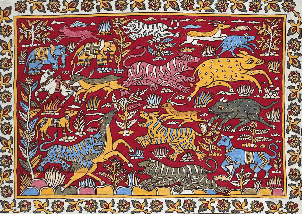 Buy Wildlife in Kalamkari by K. Lakshminarayan