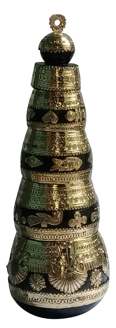 Buy Wood & Brass Suri bowl by Shri Bholanath Karmakar