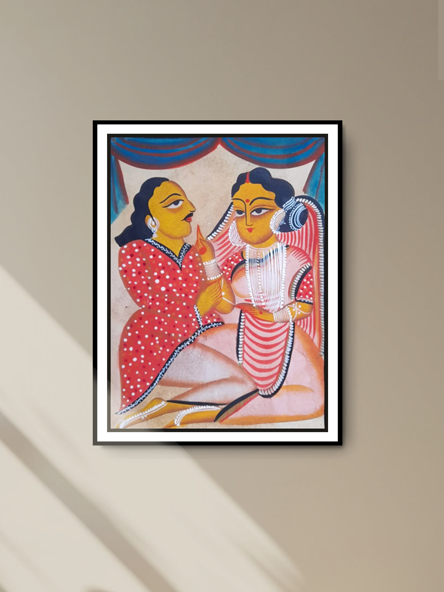 Words of Love: Uttam Chitrakar's Kalighat Portrait