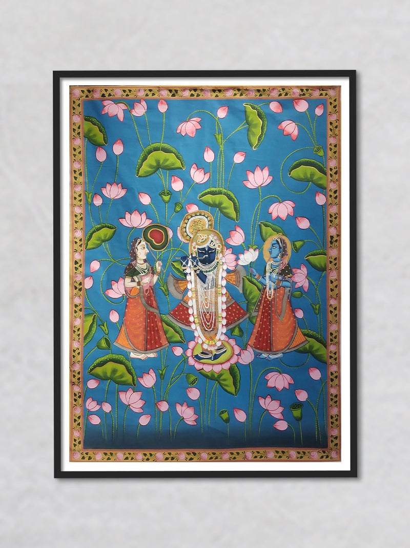 Worshipping Shrinath Ji, Painting By Shehzaad Ali Sherani