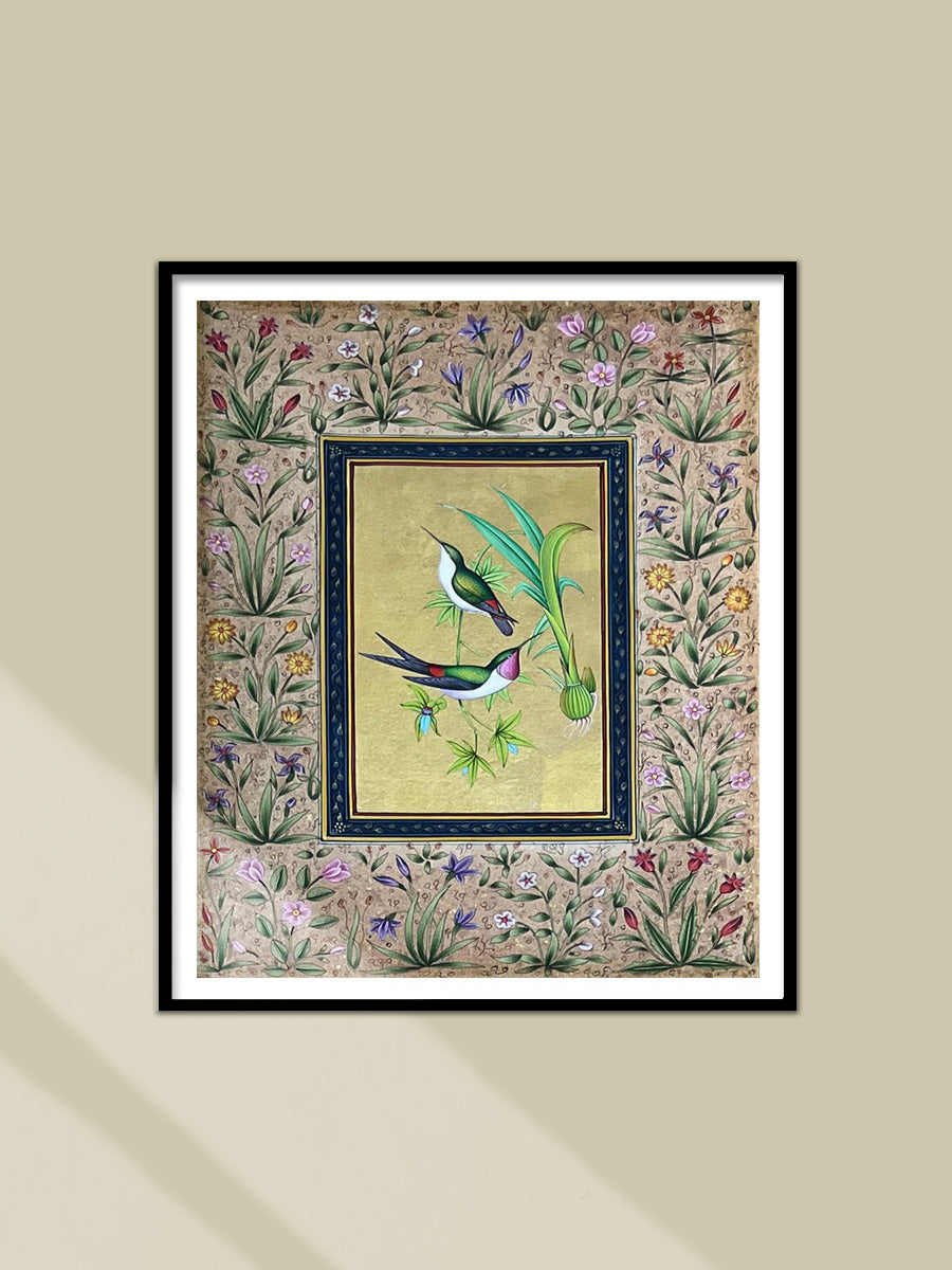 Shop Hummingbirds in Bloom in Mughal Miniature