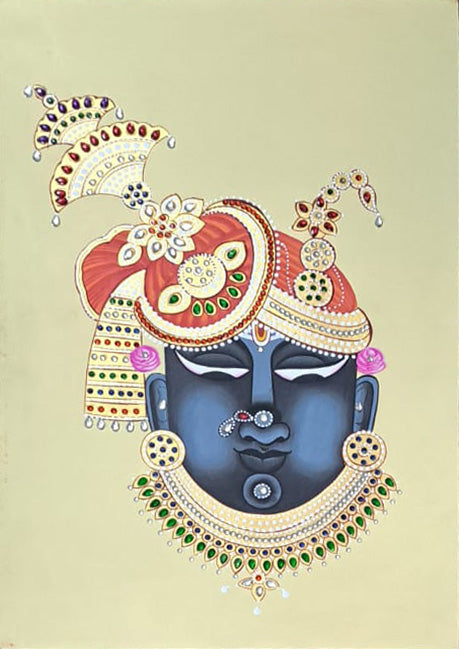 Buy Shrinathji in Pichwai by Shehzaad Ali Sherani