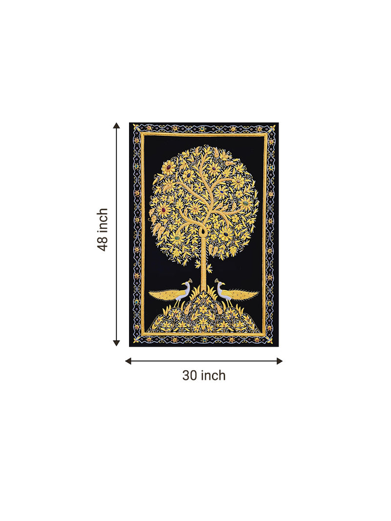 Tree of Life in Zardozi for sale