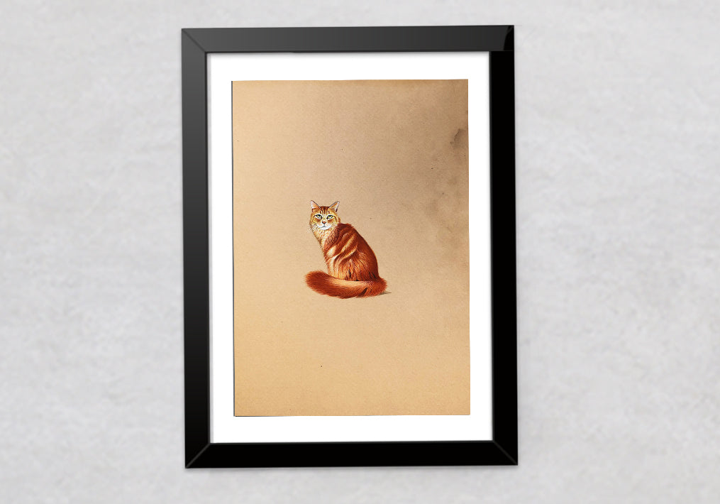 Buy Handmade Cat Miniature style Painting by Mohan Prajapati