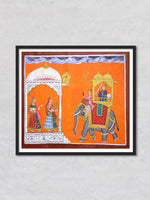 A Royal Welcome: Kavad Painting by Dwarka Prasad