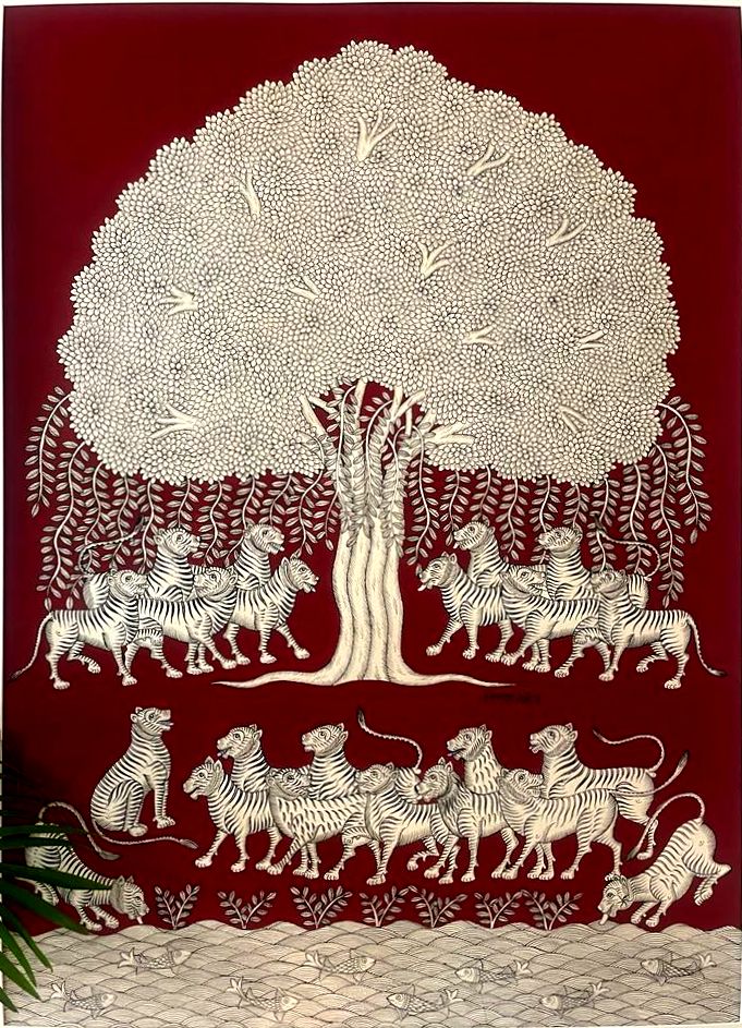 Shop Akshaya Vata Phad Painting by Kalyan Joshi