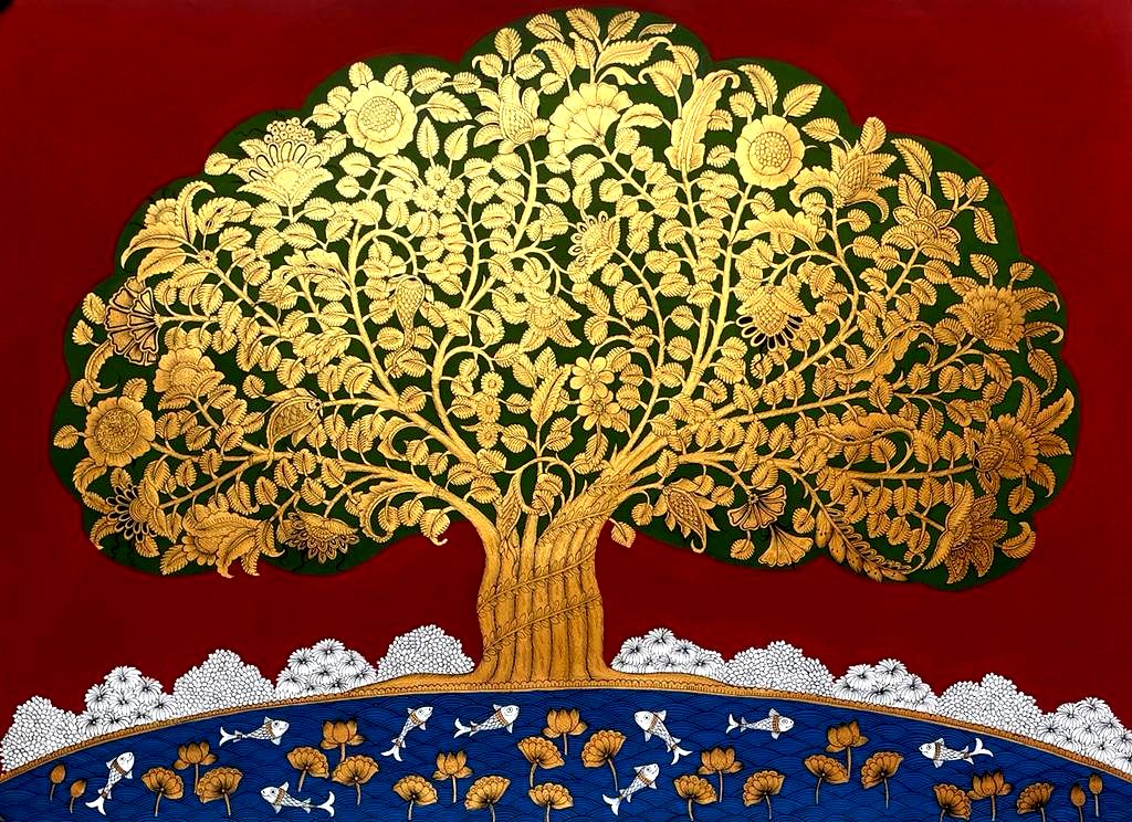 Akshaya Vata Phad Painting by Kalyan Joshi