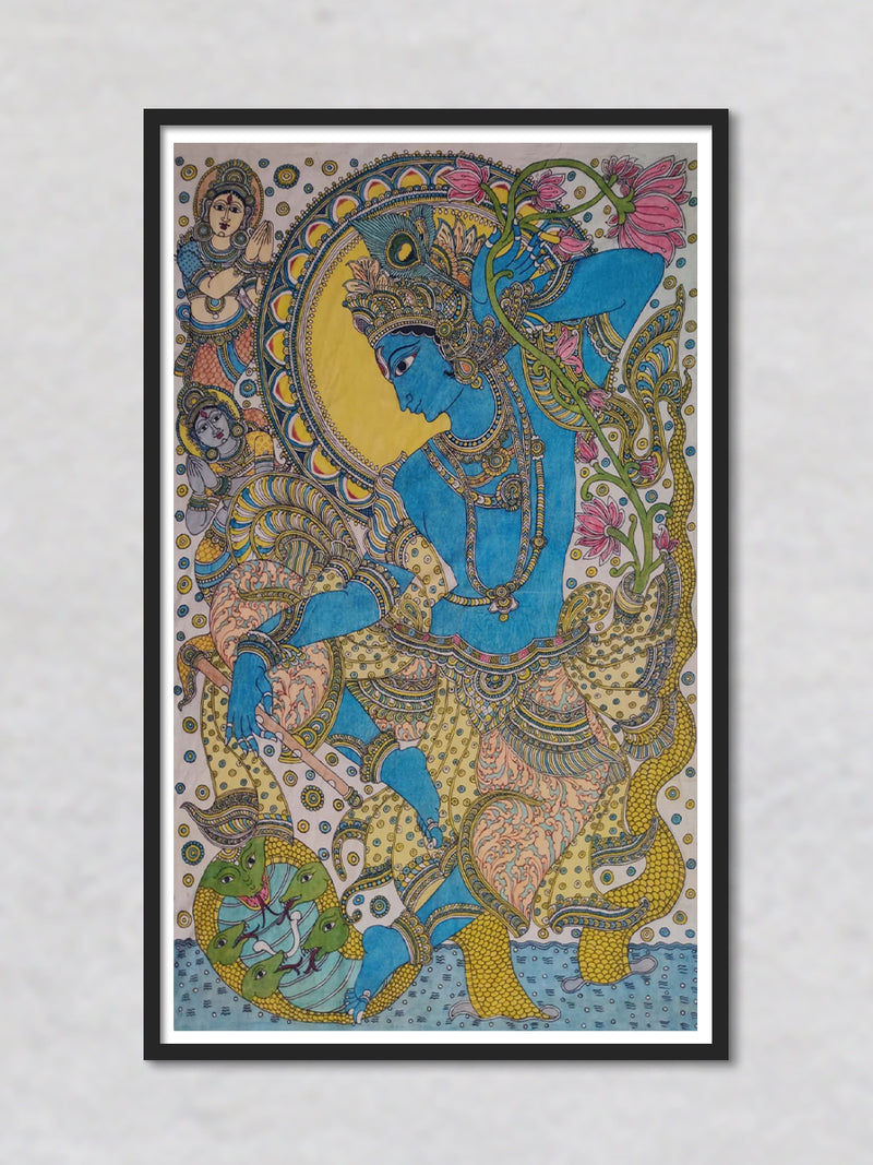 Anand Shayanam: Kalamkari Painting by Harinath.N for sale