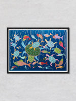 SeaLife Gond painting by Venkat Shyam