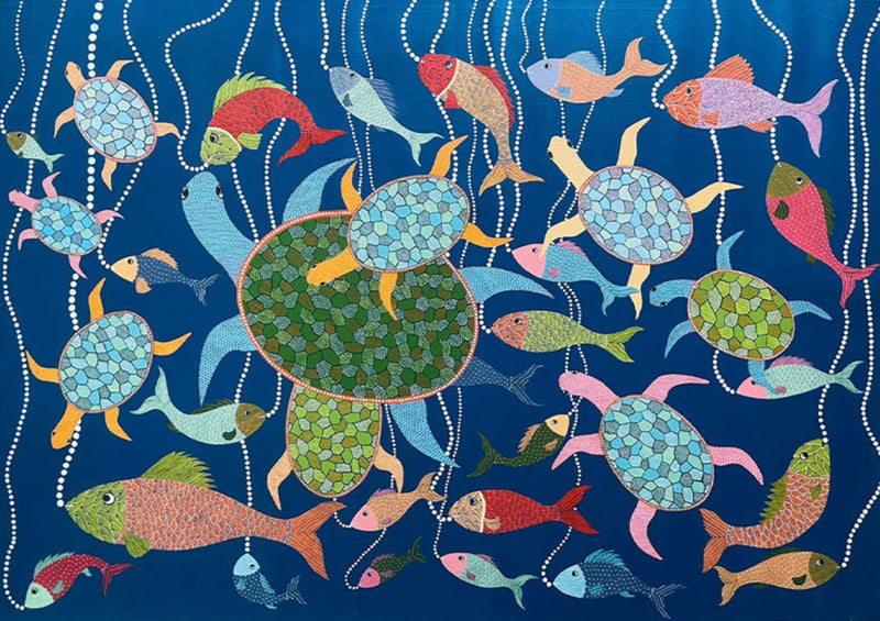 SeaLife Gond painting 