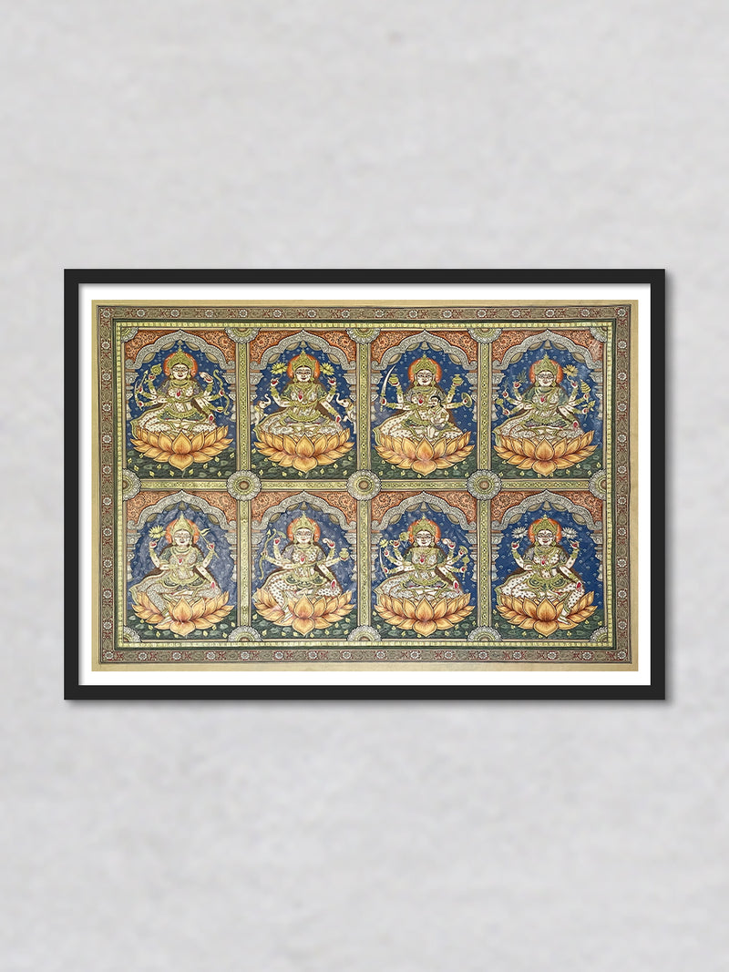 Ashta Lakshmi: Pattachitra painting by Gitanjali Das