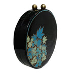 Blue Chinar Round Paper Mache bag