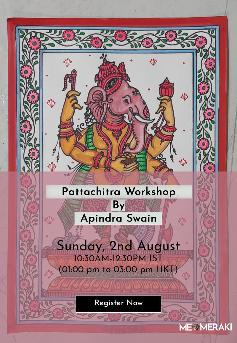 Pattachitra Workshop by Apindra Swain for sale