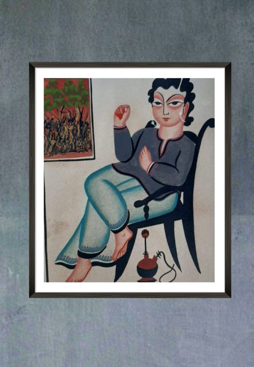 Buy Babu Handpainted Kalighat Art