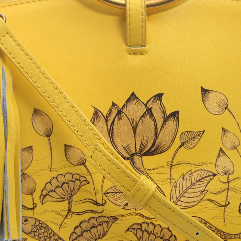 Be Like Lotus (Yellow Wristlet)-