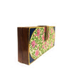 Be Like Lotus, rectangle wood clutch-