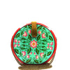 Be Like Lotus, round wood clutch-Women's Wood Clutch