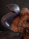 Blue Paper Mache Elephant by Riyaz