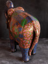 Blue Paper Mache Elephant by Riyaz