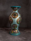 Blue Paper Mache Flower Vase by Riyaz