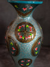 Blue Paper Mache Flower Vase by Riyaz