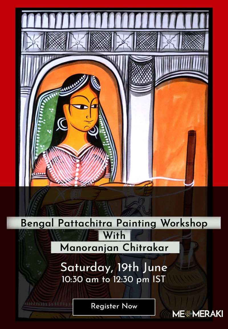 Bengal Pattachitra Artwork by Manoranjan Chitrakar