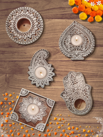 Wood Tea Lights for Diwali online now