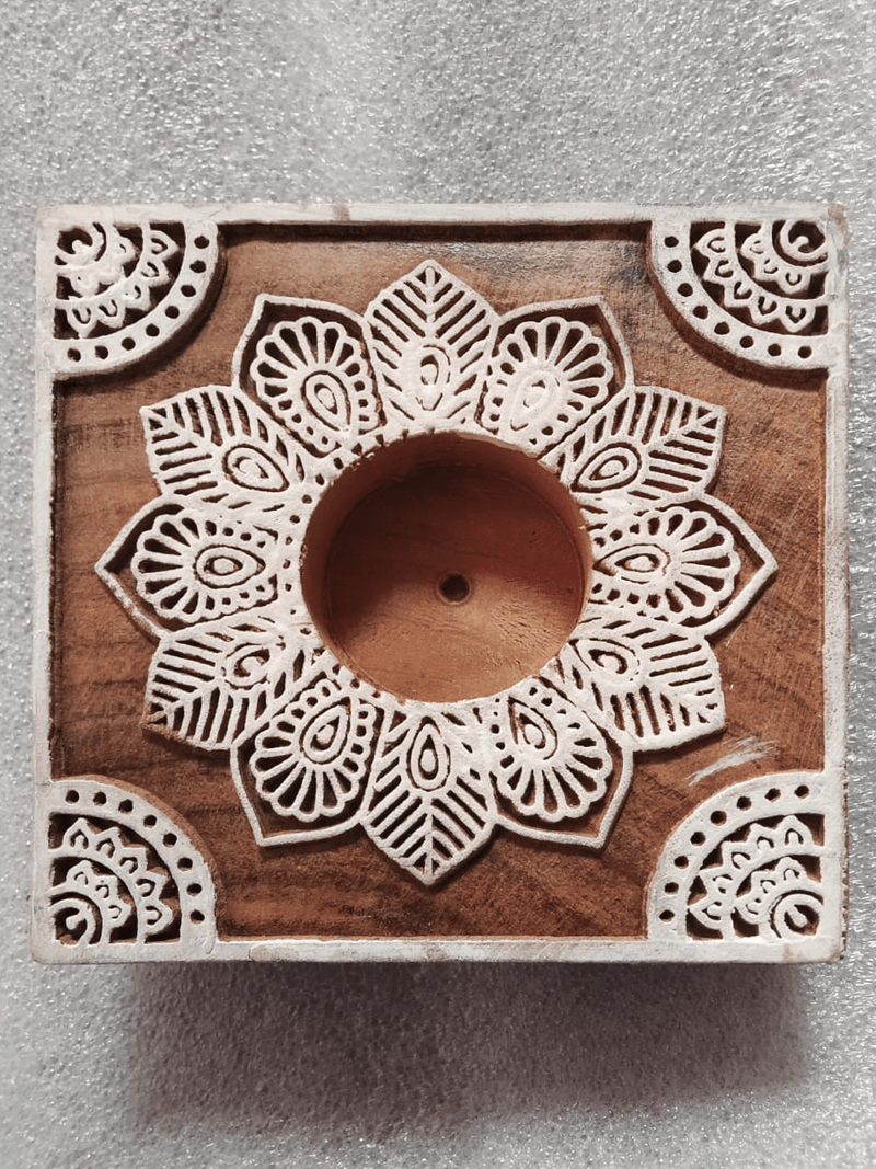 Shop Online Wood Tea Lights for Diwali