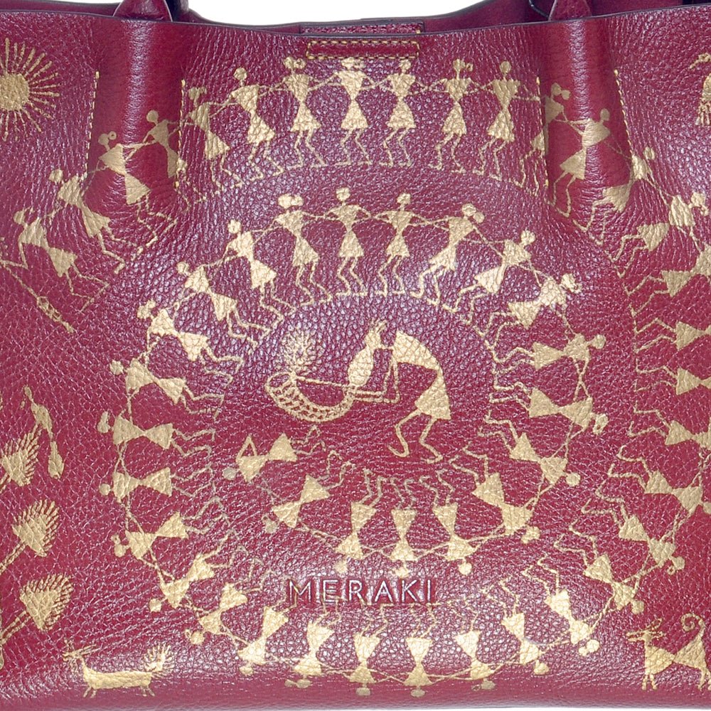 Circle of Life, Maroon Tote-